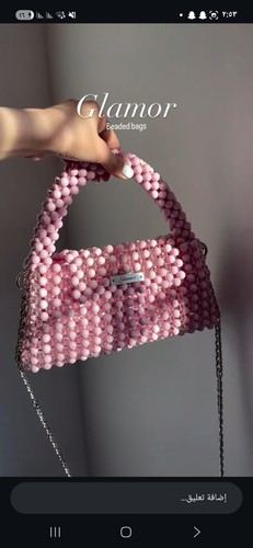 Borsa lusso rosa fatta - borsa, di